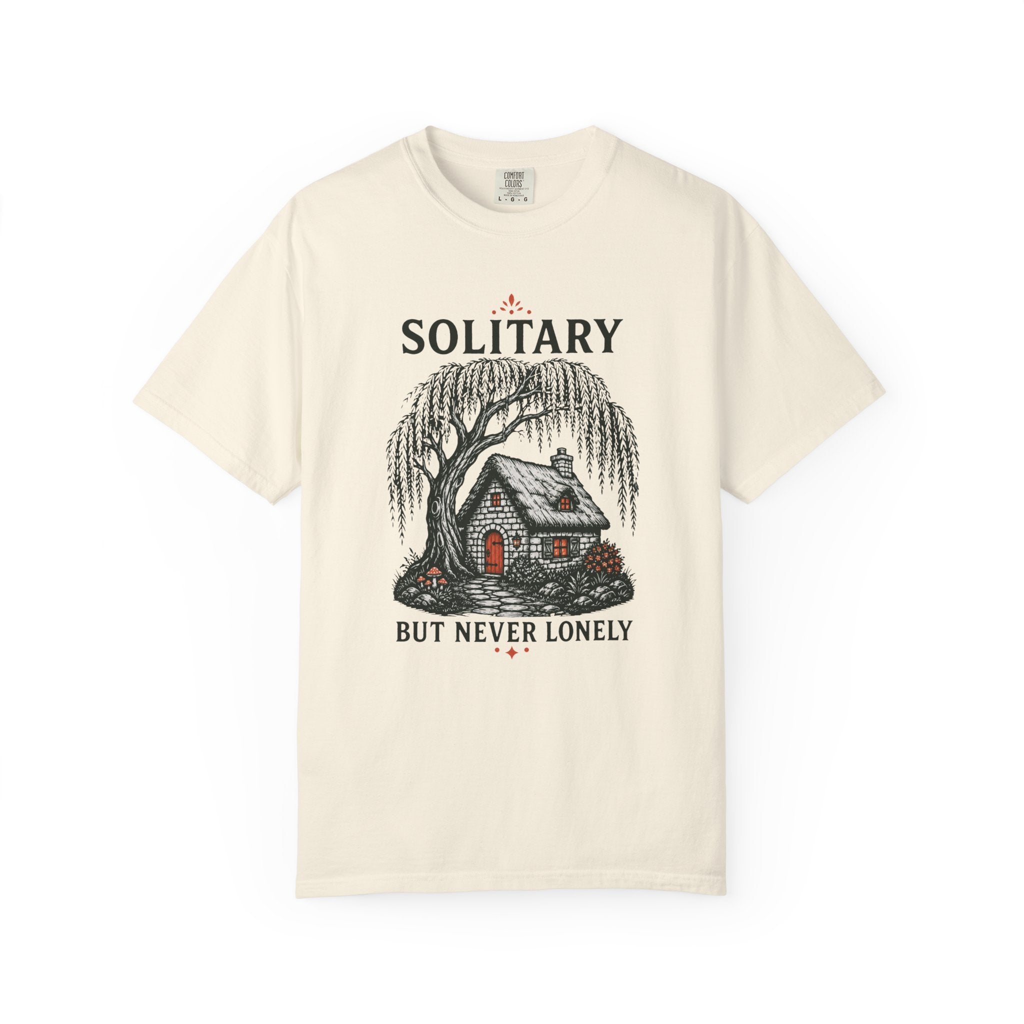 Solitary But Never Lonely Cabin T-Shirt