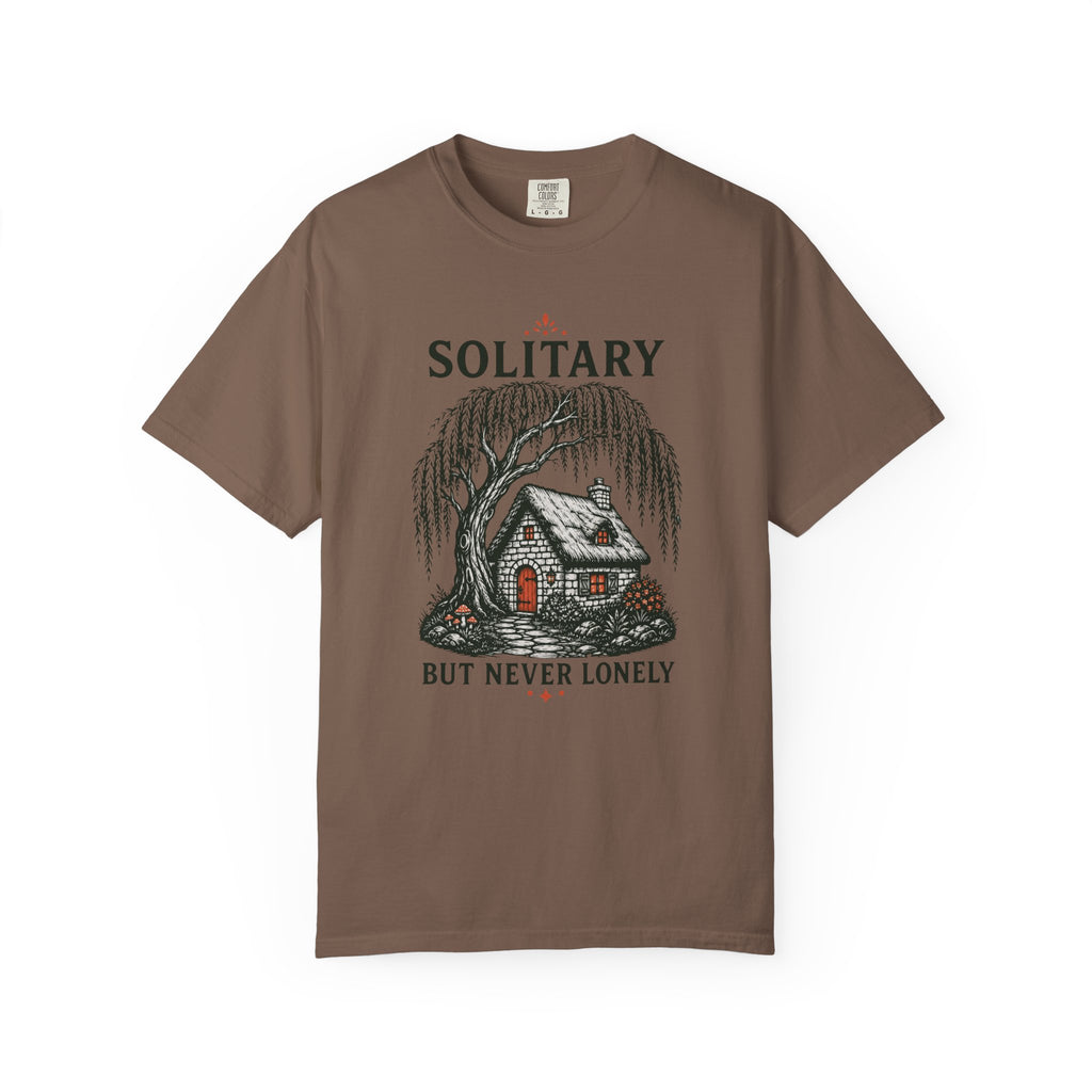 Solitary But Never Lonely Cabin T-Shirt