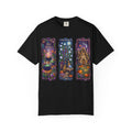 Witchy Autumn Panels T‑Shirt — "Stay Wicked" Halloween Tee