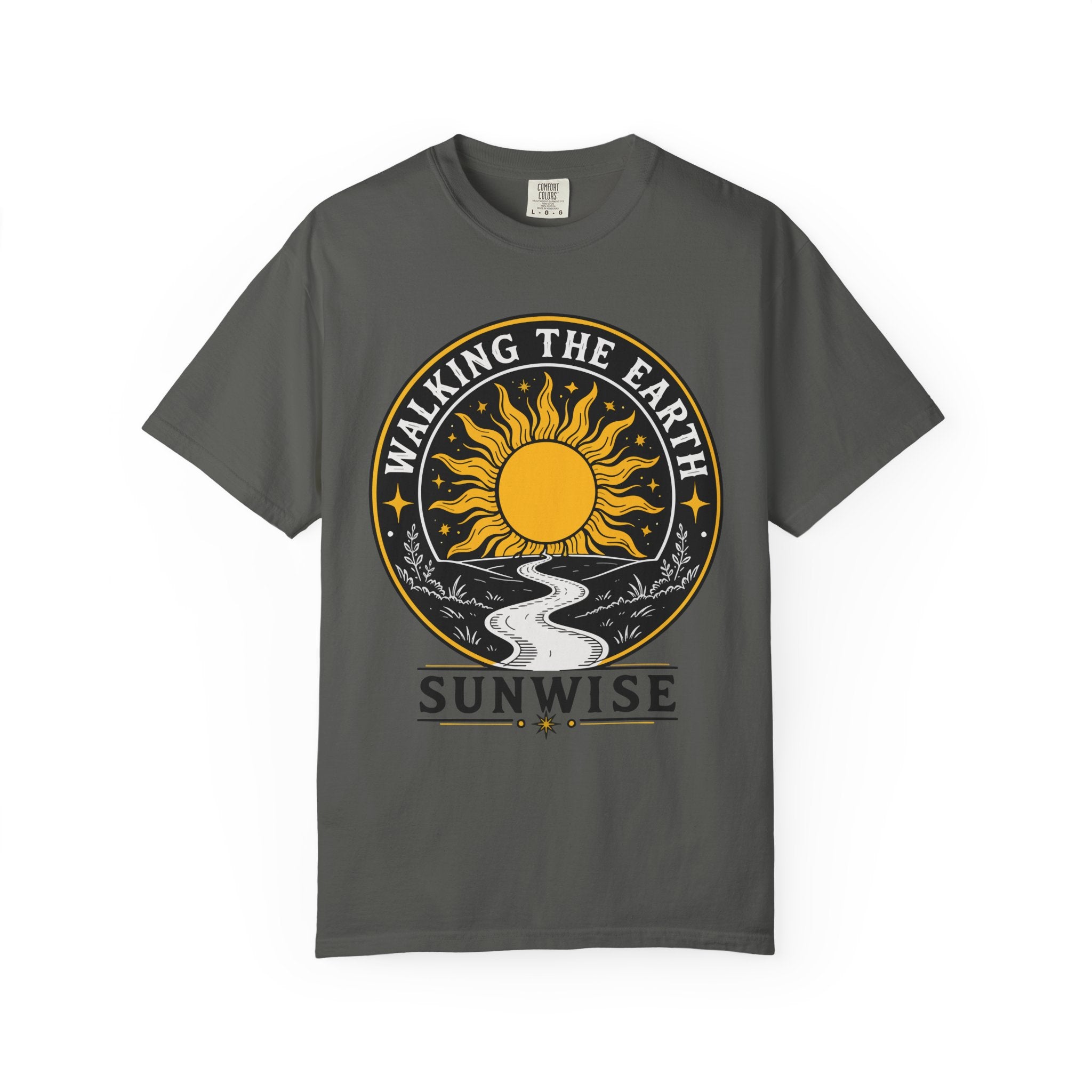 Walking the Earth Sunwise - Graphic T-Shirt - Vintage Nature Tee