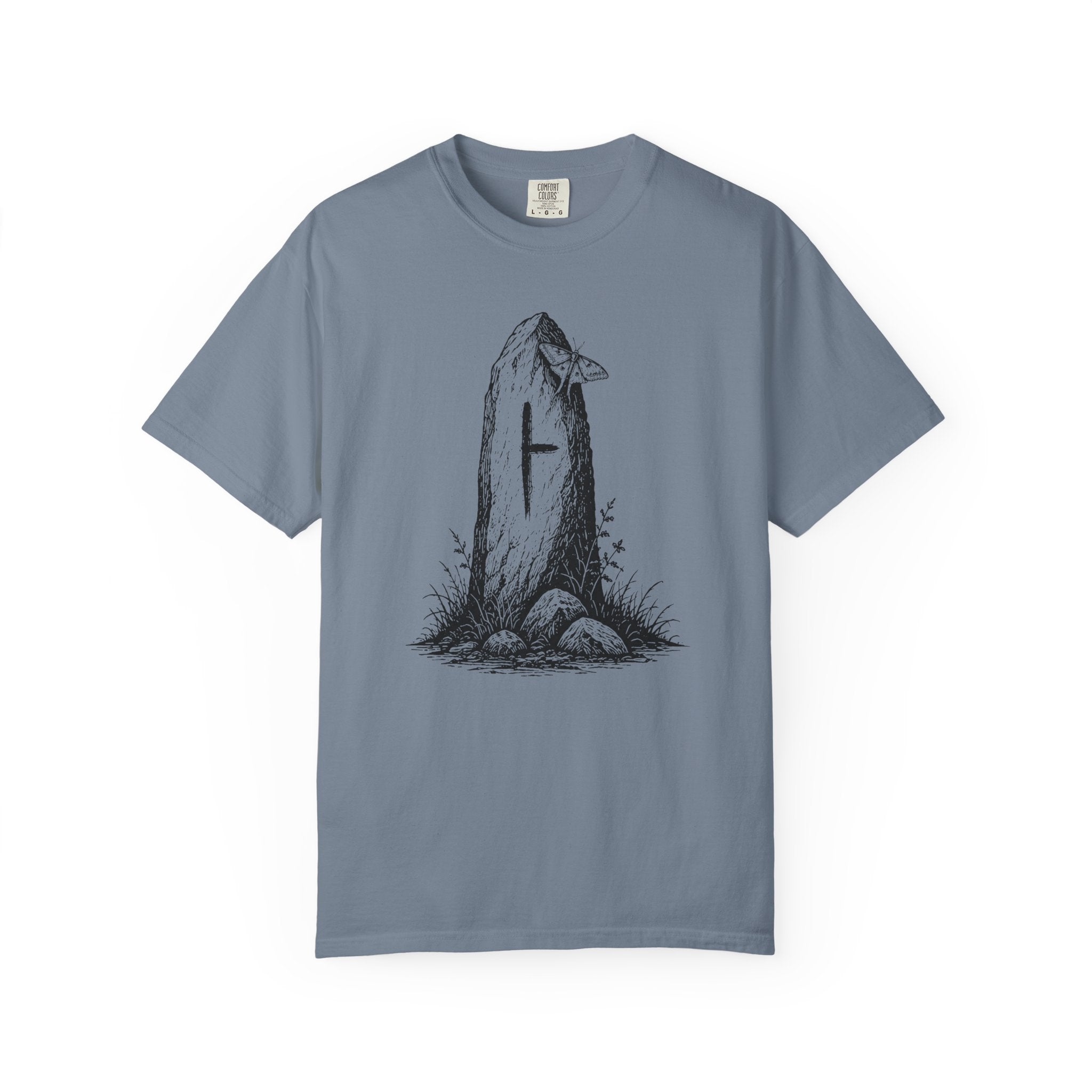 The Beith Stone Tee – Birch and Beginnings - Premium Vintage Art Graphic Tee - Blackthorn Hollow