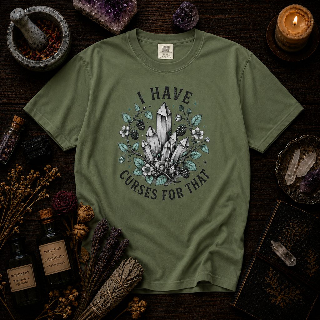 I Have Curses For That T-Shirt - Crystal Witchy Graphic Tee