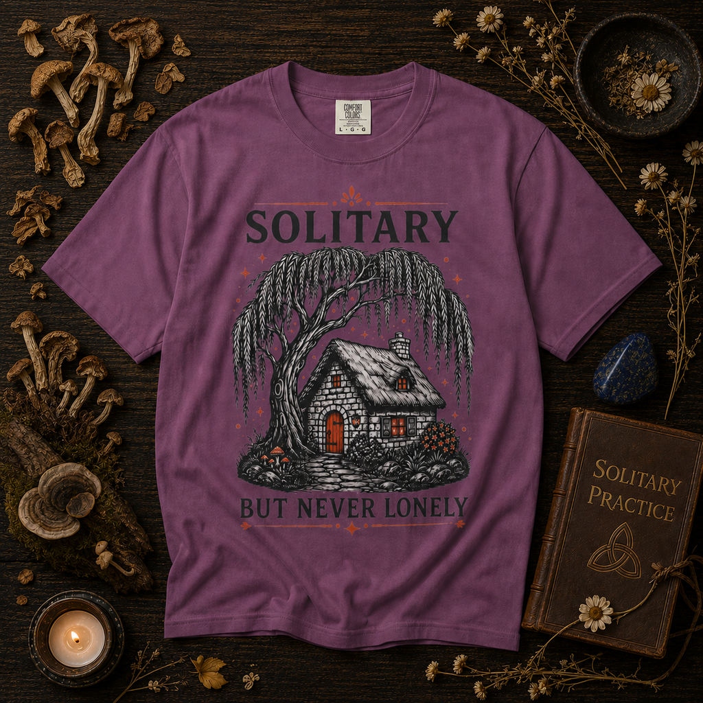 Solitary But Never Lonely Cabin T-Shirt