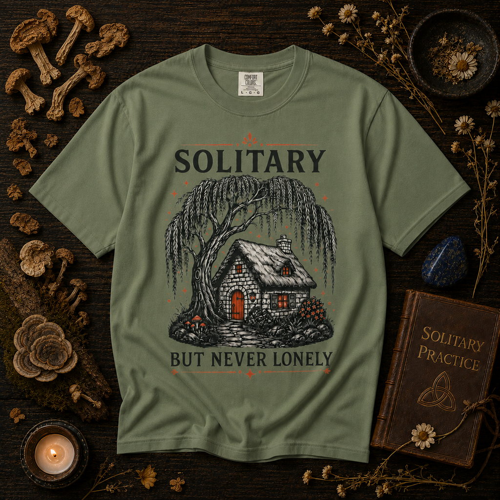 Solitary But Never Lonely Cabin T-Shirt