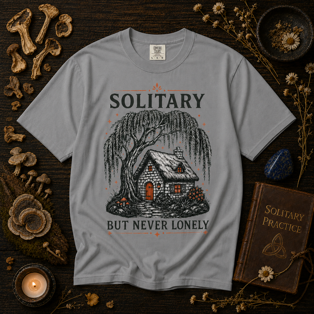 Solitary But Never Lonely Cabin T-Shirt