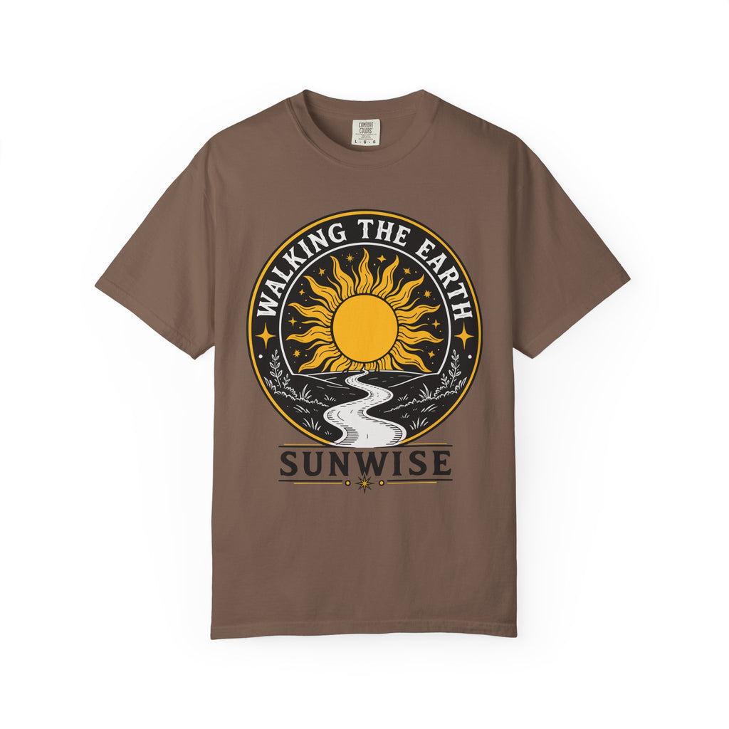 Walking the Earth Sunwise - Graphic T-Shirt - Vintage Nature Tee