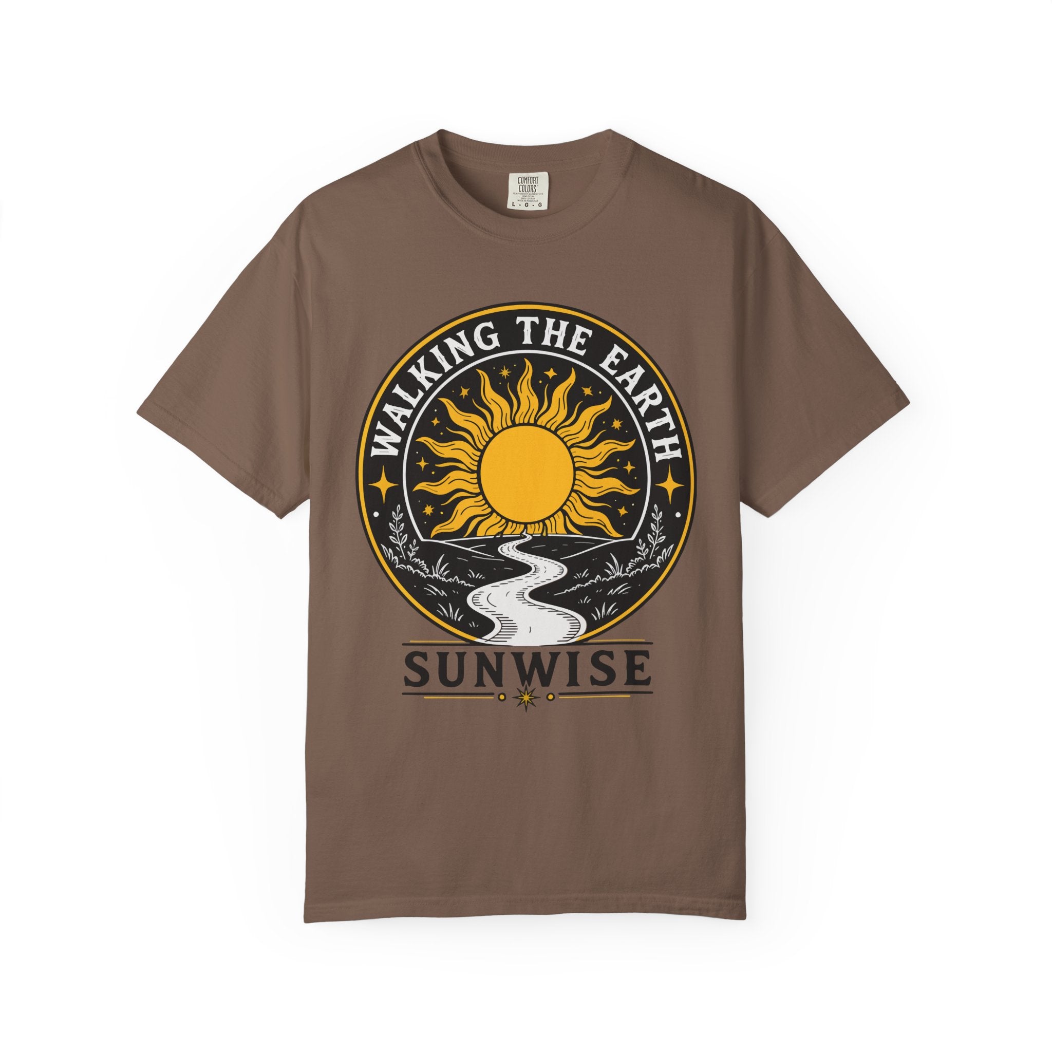 Walking the Earth Sunwise - Graphic T-Shirt - Vintage Nature Tee