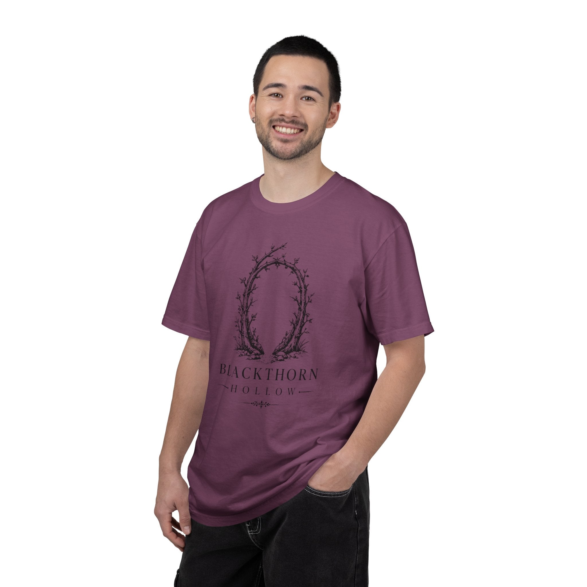 Blackthorn Hollow T-shirt - Vintage Botanical Crest Tee