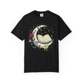 Crescent Moon Book TShirt Nature Mysticism Apparel Comfort Colors Heavyweight Tee Intentional Living Clothing Reading Room Graphic Top