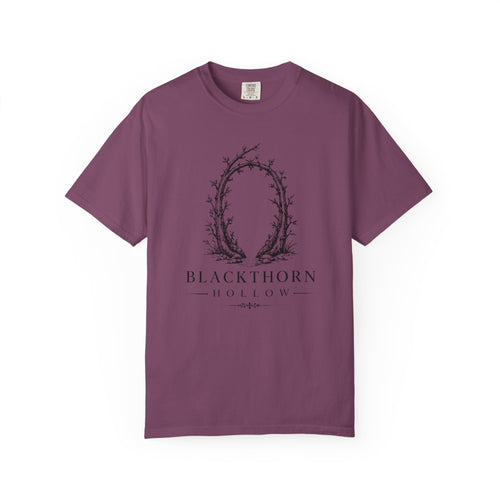 Blackthorn Hollow T-shirt - Vintage Botanical Crest Tee