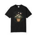Sown in the Dark, Blooming in the Light - Inspirational Garden Tee - Daisy Pot Graphic T-Shirt