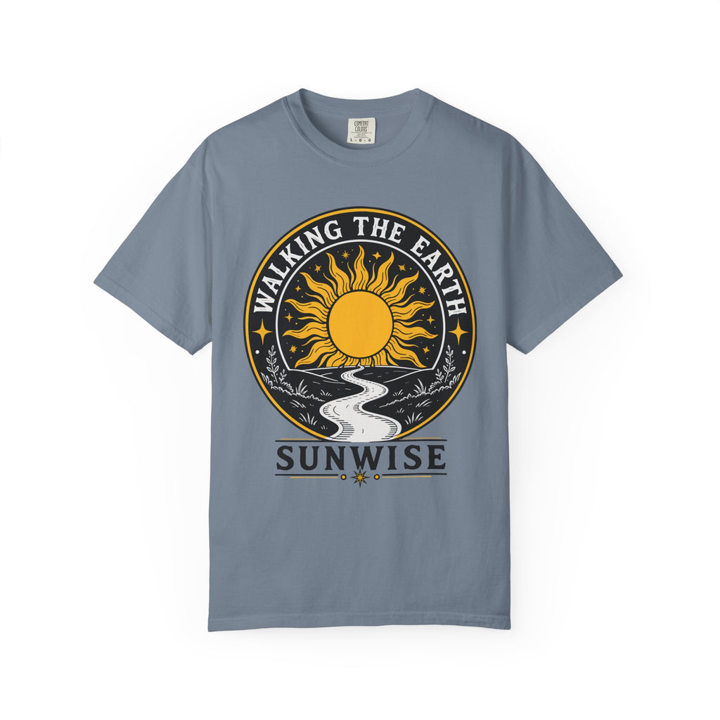 Walking the Earth Sunwise - Graphic T-Shirt - Vintage Nature Tee