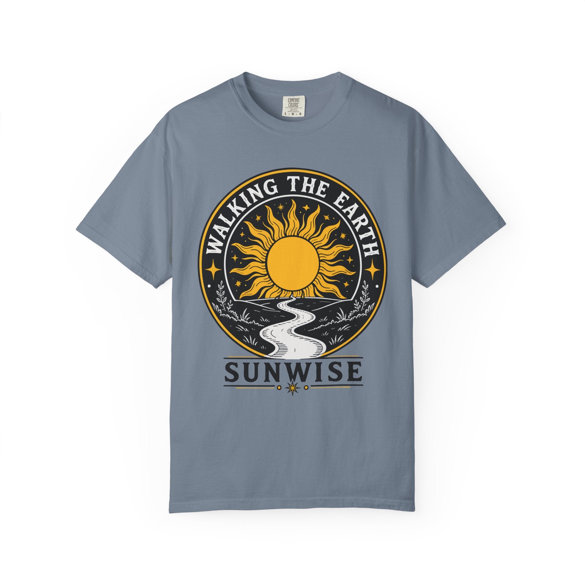 Walking the Earth Sunwise - Graphic T-Shirt - Vintage Nature Tee