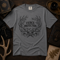 Fierce Protection T-Shirt — 'Fierce Protection, Unyielding' Antler Crest Tee