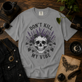 Don't Kill My Vibe Skull T-Shirt — Lavender Skull Graphic Tee