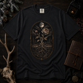 Botanical Moonflower T-Shirt - Vintage Floral with Roots Graphic